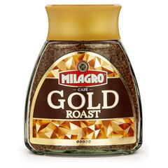 Кофе растворимый MILAGRO "Gold Roast" 190 г, стеклянная банка, сублимированный
