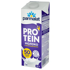 Молоко PARMALAT &laquo;Protein&raquo;, 1,8%, высокобелковое безлактозное, 1 л