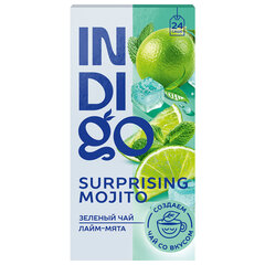 Чай INDIGO &laquo;Лайм-мята&raquo; зеленый, 24 пакетика в конвертах по 1,7 г