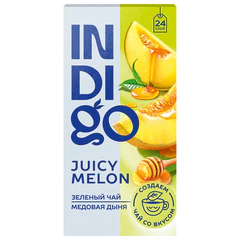 Чай INDIGO &laquo;Медовая дыня&raquo; зеленый, 24 пакетика в конвертах по 1,7 г
