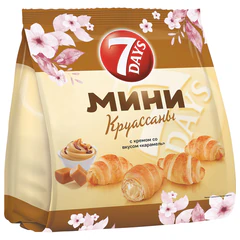 Круассаны мини 7DAYS крем &laquo;Карамель&raquo;, 265 г