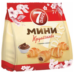 Круассаны мини 7DAYS крем &laquo;Какао&raquo;, 265 г
