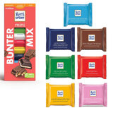 Шоколад порционный 1 плитка RITTER SPORT, ассорти, 16,67 г, "Яркая коллекция"