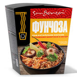 Вермишель фунчоза под китайским соусом SANBONSAI с грибами шиитаке и муэр, 120 г