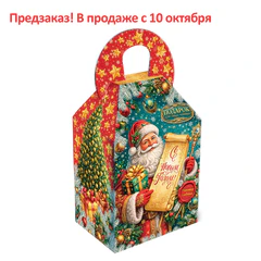 Подарок новогодний &laquo;ПРАЗДНИЧНЫЙ СВИСТОК&raquo;, НАБОР конфет 700г, картонная коробка, МОСУПАК
