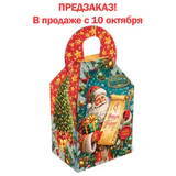 Подарок новогодний "ПРАЗДНИЧНЫЙ СВИСТОК", НАБОР конфет 700г, картонная коробка, МОСУПАК, 13072/Х26020