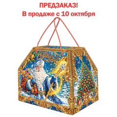 Подарок новогодний "НОВОГОДНИЙ КЛАД", НАБОР конфет 1000 г, картонная коробка, МОСУПАК