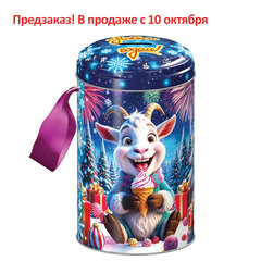 Подарок новогодний &laquo;БЕНЯ&raquo;, НАБОР конфет 500г, жестяная упаковка с ручкой, МОСУПАК