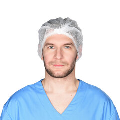 Шапочка &laquo;Шарлотта&raquo; белая КОМПЛЕКТ 50 шт. спанбонд 15 г/<wbr/>м<sup>2</sup>, ЧИСТОВЬЕ