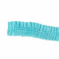 Шапочка-берет Шарлотта &laquo;Плиссе&raquo; бирюзовая, КОМПЛЕКТ 25 шт., спанбонд 18 г/<wbr/>м<sup>2</sup>, ГЕКСА