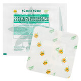 Послеоперационная пластырь-повязка LEIKO 10х10 см, на нетканой основе, водонепроницаемая, со впитывающей прокладкой