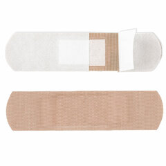 Набор пластырей 20 шт. TENERIS ELASTIC, эластичный, на тканевой основе, бактерицидный с ионами серебра, коробка с европодвесом