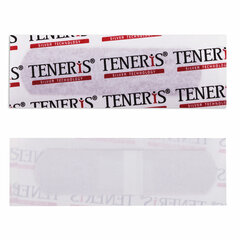 Набор пластырей 20 шт. TENERIS ELASTIC, эластичный, на тканевой основе, бактерицидный с ионами серебра, коробка с европодвесом