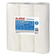 Простыни бумажные рулонные с перфорацией LAIMA UNIVERSAL КОМПЛЕКТ 3 шт., 2-слойные, 0,5&times;100 м, 17+17 г/<wbr/>м<sup>2</sup>, 630360