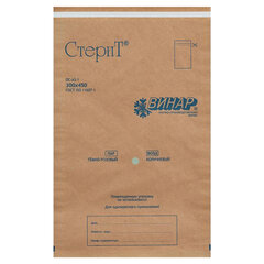 Пакет крафт самоклеящийся ВИНАР СТЕРИТ, комплект 100 шт., для ПАРОВОЙ/<wbr/>ВОЗДУШНОЙ стерилизации, 300&times;450 мм