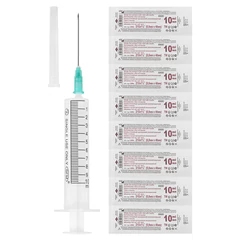 Шприц 2-х компонентный SFM, 10 мл, КОМПЛЕКТ 100 шт, в коробке, игла 0,8&times;40 &mdash; 21G