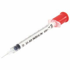 Шприц инсулиновый SFM, 1 мл, КОМПЛЕКТ 10 шт., в пакете, U-40 игла несъемная 0,3&times;8 мм &mdash; 30G