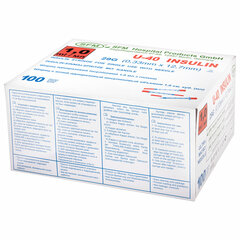 Шприц инсулиновый SFM, 1 мл, КОМПЛЕКТ 10 шт., в пакете, U-40 игла несъемная 0,33&times;12,7 мм &mdash; 29G