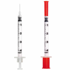 Шприц инсулиновый SFM, 1 мл, КОМПЛЕКТ 10 шт., в пакете, U-40 игла несъемная 0,33&times;12,7 мм &mdash; 29G