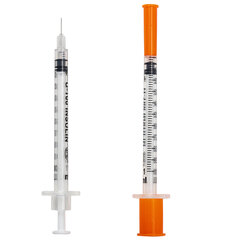 Шприц инсулиновый SFM, 1 мл, КОМПЛЕКТ 10 шт., в пакете, U-100 игла несъемная 0,3&times;8 мм &mdash; 30G