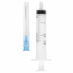 Шприц 3-х компонентный PASCAL, 2 мл, КОМПЛЕКТ 100 шт., в пакете, игла 0,6&times;30 &mdash; 23G