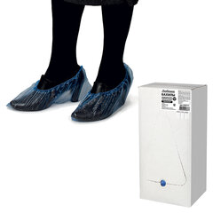 Бахилы КОМПЛЕКТ 2000 шт. (1000 пар) в упаковке, ЭКОНОМ, размер 40&times;14 см, 1,8 г, ПНД, ЛЮБАША, 630717