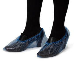 Бахилы КОМПЛЕКТ 2000 шт. (1000 пар) в упаковке, ЭКОНОМ, размер 40&times;14 см, 1,8 г, ПНД, ЛЮБАША, 630717