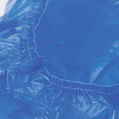 Бахилы КОМПЛЕКТ 600 шт. (300 пар), СВЕРХПРОЧНЫЕ, двойная резинка, 40&times;14 см, 100 мкм, 10 г, LAIMA, 630719