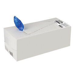 Бахилы КОМПЛЕКТ 600 шт. (300 пар), СВЕРХПРОЧНЫЕ, двойная резинка, 40&times;14 см, 100 мкм, 10 г, LAIMA, 630719