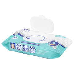 Антисептические салфетки влажные 50 штук SMART MEDICAL, без спирта, крышка-клапан