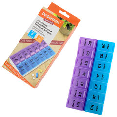 ТАБЛЕТНИЦА / Контейнер для лекарств и витаминов &laquo;7 дней/<wbr/>2 приема&raquo; БОЛЬШОЙ ОБЪЕМ, DASWERK (ДАСВЕРК), 630844