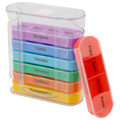 ТАБЛЕТНИЦА / Контейнер-органайзер для лекарств и витаминов &laquo;7 дней/<wbr/>4 приема CLEAR&raquo; DASWERK (ДАСВЕРК), 630846