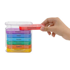 ТАБЛЕТНИЦА / Контейнер-органайзер для лекарств и витаминов &laquo;7 дней/<wbr/>4 приема CLEAR&raquo; DASWERK (ДАСВЕРК), 630846