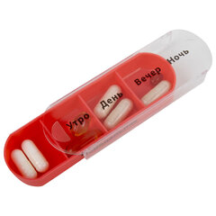 ТАБЛЕТНИЦА / Контейнер-органайзер для лекарств и витаминов &laquo;7 дней/<wbr/>4 приема CLEAR&raquo; DASWERK (ДАСВЕРК), 630846