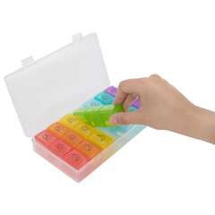 ТАБЛЕТНИЦА / Контейнер-органайзер для лекарств и витаминов, 7 дней/<wbr/>3 приема BOX, DASWERK (ДАСВЕРК), 630848