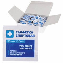 Спиртовые салфетки антисептические 60&times;100 мм КОМПЛЕКТ 400 шт., ГРАНИ, короб