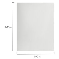 Салфетка одноразовая белая 30&times;40 см, КОМПЛЕКТ 100 шт., спанлейс, 40 г/<wbr/>м<sup>2</sup>, ЧИСТОВЬЕ