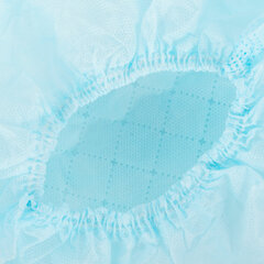 Бахилы из спанбонда низкие с двойной подошвой КОМПЛЕКТ 50 штук (25 пар), 65 г/<wbr/>м<sup>2</sup>, ГЕКСА, голубые