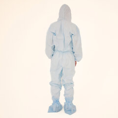 Комплект одноразовой одежды защитный КХ-87 (комбинезон, бахилы, маска), размер 56-58, ГЕКСА