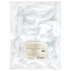 Шапочка-берет Шарлотта &laquo;Плиссе&raquo; белая, КОМПЛЕКТ 125 шт., спанбонд 8 г/<wbr/>м<sup>2</sup>, ГЕКСА