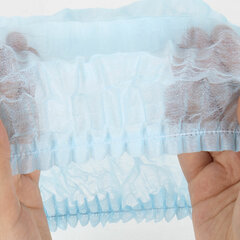 Шапочка-берет Шарлотта &laquo;Плиссе&raquo; голубая, КОМПЛЕКТ 125 шт., спанбонд 15 г/<wbr/>м<sup>2</sup>, ГЕКСА