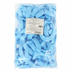 Шапочка-берет Шарлотта &laquo;Плиссе&raquo; голубая, КОМПЛЕКТ 125 шт., спанбонд 15 г/<wbr/>м<sup>2</sup>, ГЕКСА