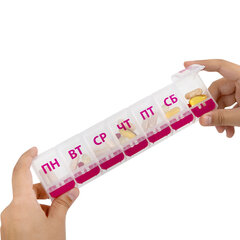 ТАБЛЕТНИЦА/<wbr/>Контейнер-органайзер для лекарств и витаминов &laquo;7 дней/<wbr/>1 прием MAXI&raquo;, DASWERK (ДАСВЕРК), 631024