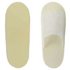 Тапочки одноразовые белые с открытым мысом, КОМПЛЕКТ 25 пар/<wbr/>уп., 43 размер, ЧИСТОВЬЕ