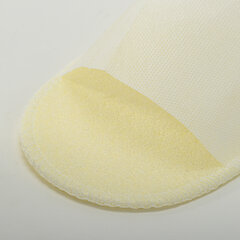 Тапочки одноразовые белые с открытым мысом, КОМПЛЕКТ 25 пар/<wbr/>уп., 43 размер, ЧИСТОВЬЕ