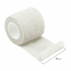 Бинт эластичный самофиксирующийся 4 м х 4 см, белый, &laquo;ВАРИАНТ&raquo;