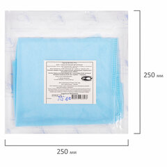 Бахилы стерильные из спанбонда высокие с завязками, 25 г/<wbr/>м<sup>2</sup>, одна пара в индивидуальной упаковке