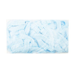 Шапочка голубая &laquo;Шарлотта&raquo; КОМПЛЕКТ 100 штук из нетканого материала SMS 10 г/<wbr/>м<sup>2</sup>, d=30 см, SMZ