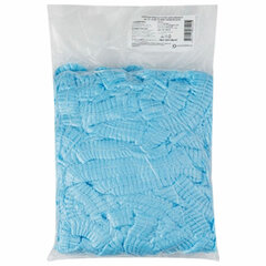 Шапочка &laquo;Шарлотта&raquo; голубая, КОМПЛЕКТ 100 шт., спанбонд 10 г/<wbr/>м<sup>2</sup>, МЕДСЕРВИС