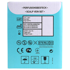 Иглы-бабочки для вливания в малые вены SFM 0,6 х 19 &mdash; 23G, КОМПЛЕКТ 100 штук, LUER